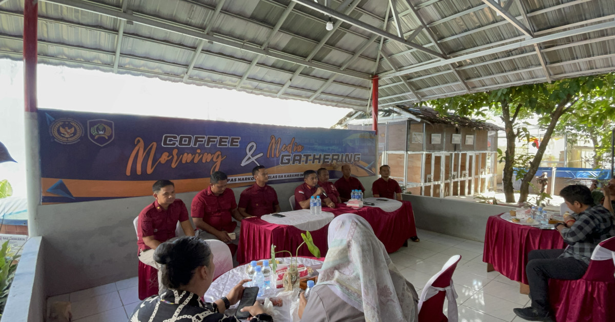 Ngopi Sambil Silaturahmi, Lapas Narkotika Karang Intan Ajak Jurnalis “Brunch Bareng” dalam Momen Media Gathering