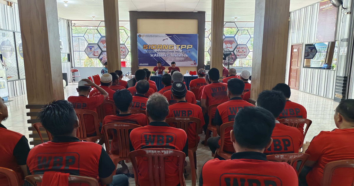 Sidang TPP Lapas Narkotika Karang Intan Evaluasi Usulan Integrasi Berupa Pembebasan Bersyarat