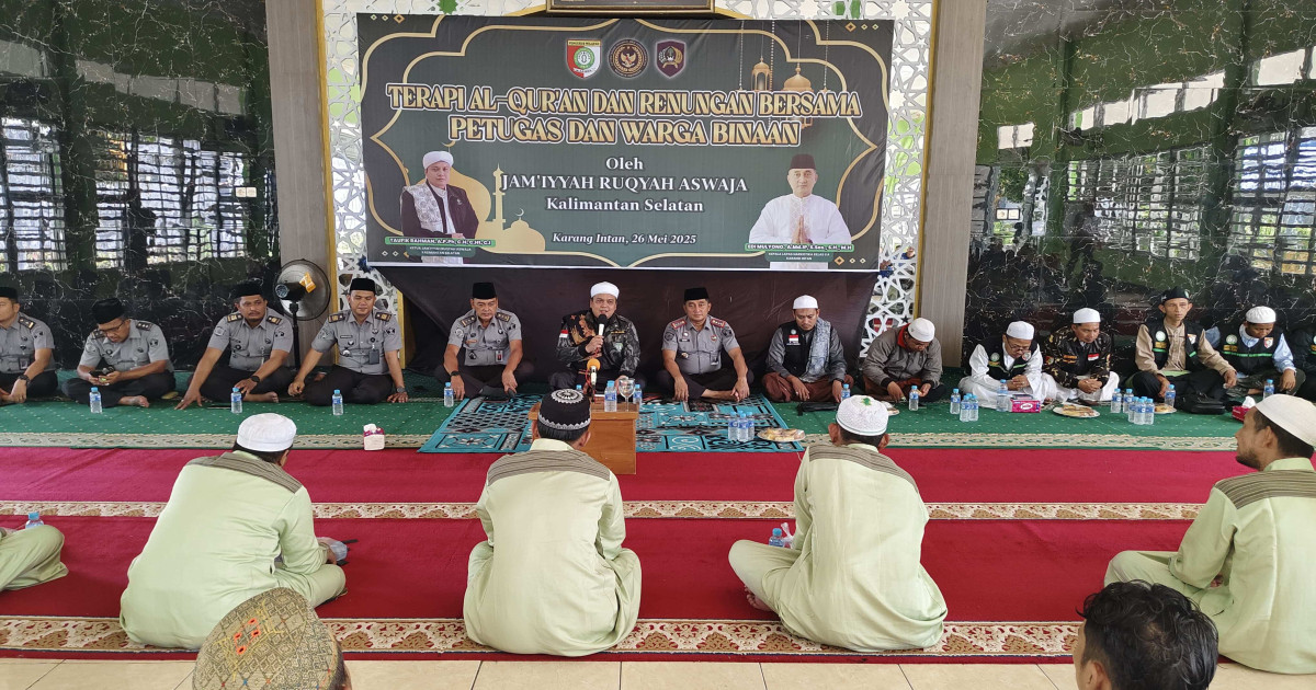 Ruqiah Syariah Sentuh Hati Warga Binaan Lapas Karang Intan: Lega Batin, Sehat Fisik