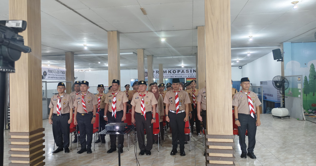 Kobarkan Semangat Pembinaan, Lapas Karang Intan Ikuti Zoom Apel Perkemahan Satya Dharma Bhakti Pemasyarakatan 2025 Wujudkan Pramuka Solid dan Adaptif