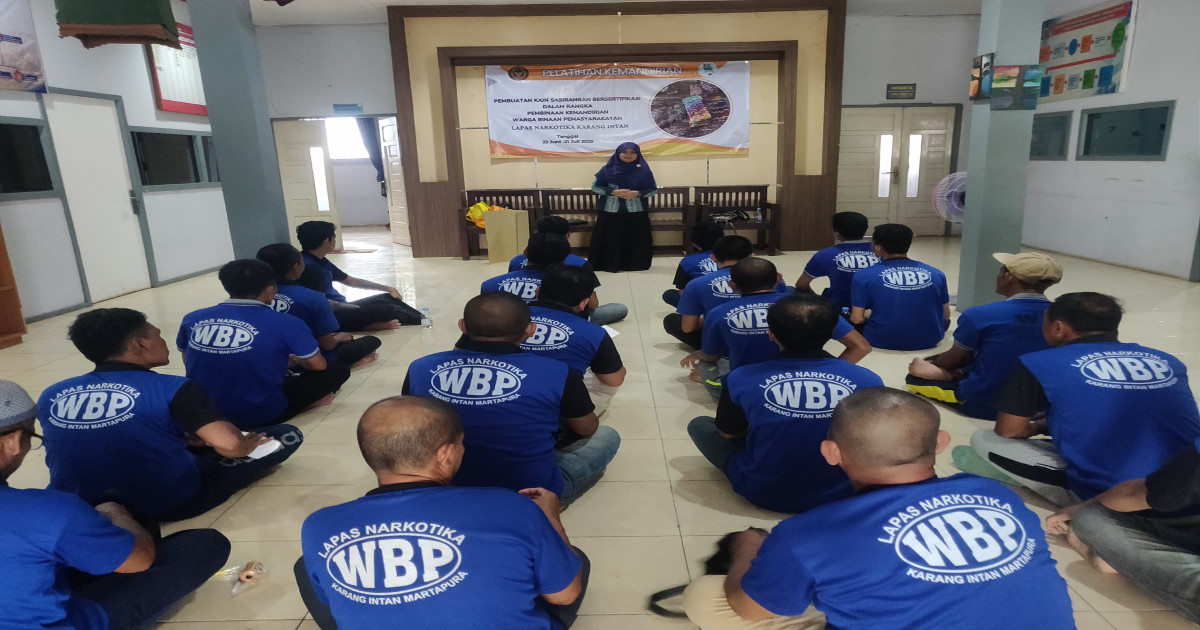 Antusiasme Membara di Lapas Karang Intan: Pelatihan Sasirangan Wujudkan Harapan Baru WBP