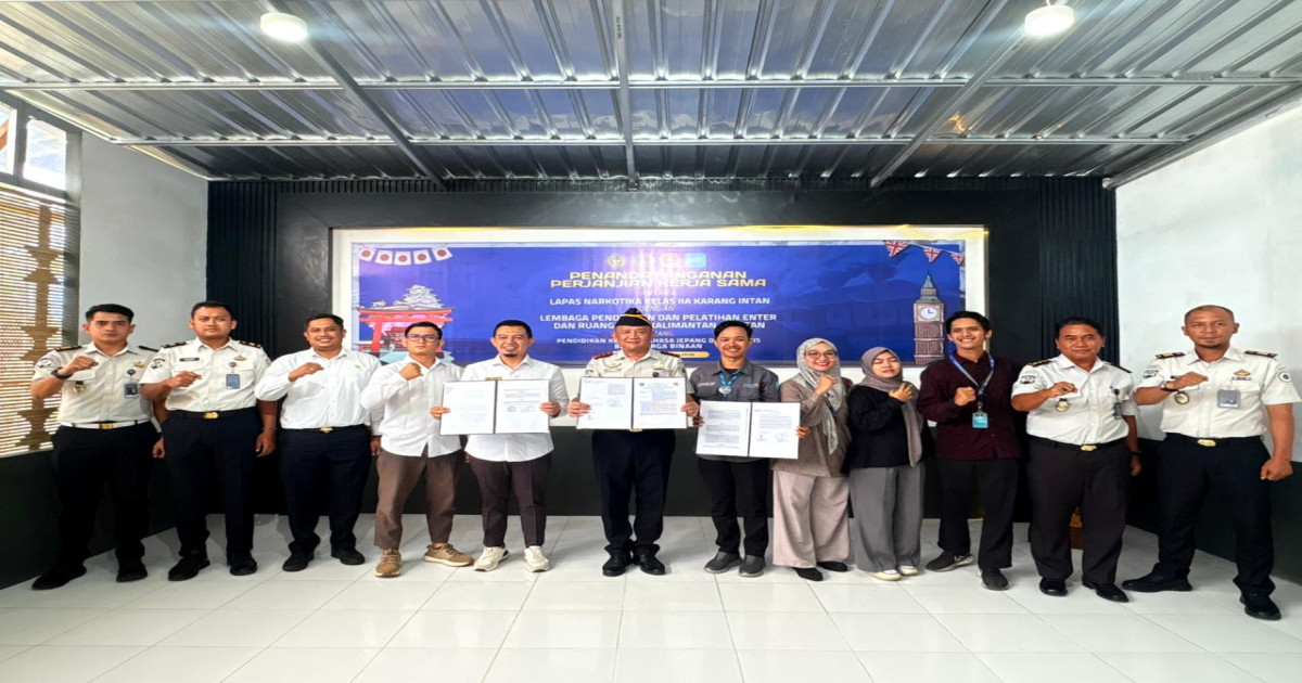 Lapas Narkotika Karang Intan Gandeng LPP Enter dan Ruang Guru Hadirkan Kursus Bahasa Jepang dan Inggris bagi Warga Binaan